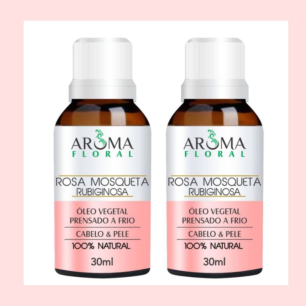 KIT 2  Óleo Rosa Mosqueta RUBIGINOSA 100% Natural Prensado a Frio