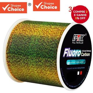 FTK 300M Linha Líder de Monofilamento de Fibra de Carbono com Revestimento de Fluorocarbono para Pesca de Carpa