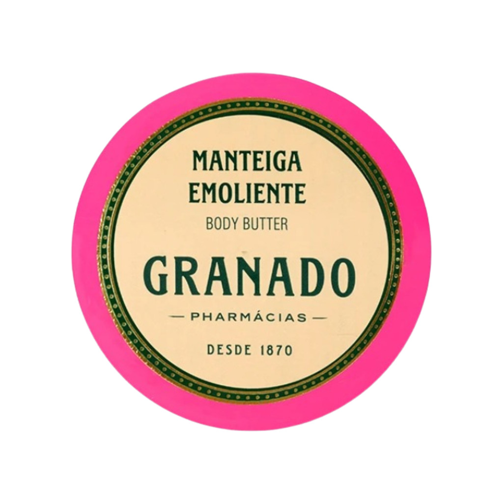 Manteiga Emoliente Pink Granado 60g para Hidratação Intensa de Peles Secas com Rápida Absorção