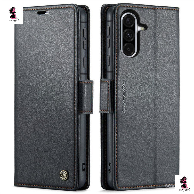 Capa carteira com carregador sem fio compatível com Samsung Galaxy A37 A57 A17 A