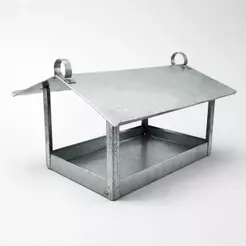Comedouro Para Aves Pet Júnior Passaros Livres Pequeno N/a Prateado