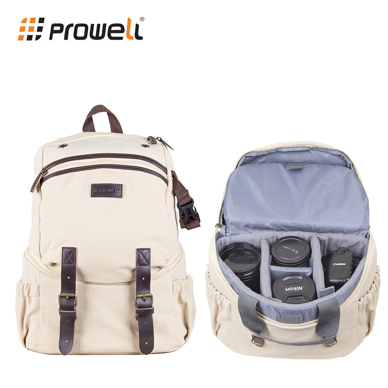 Prowell Fotografia Bolsa Mochila Retro SLR Câmera Bolsa Profissional Multifuncional Micro Lente Única pocket3 Bolsa de A