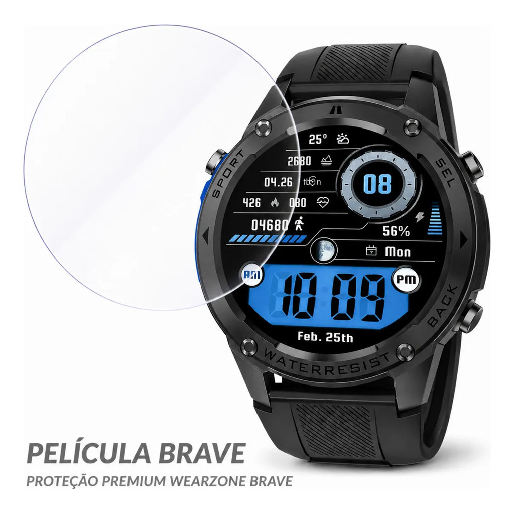 Película Para Smartwatch Wearzone Brave Redondo Original