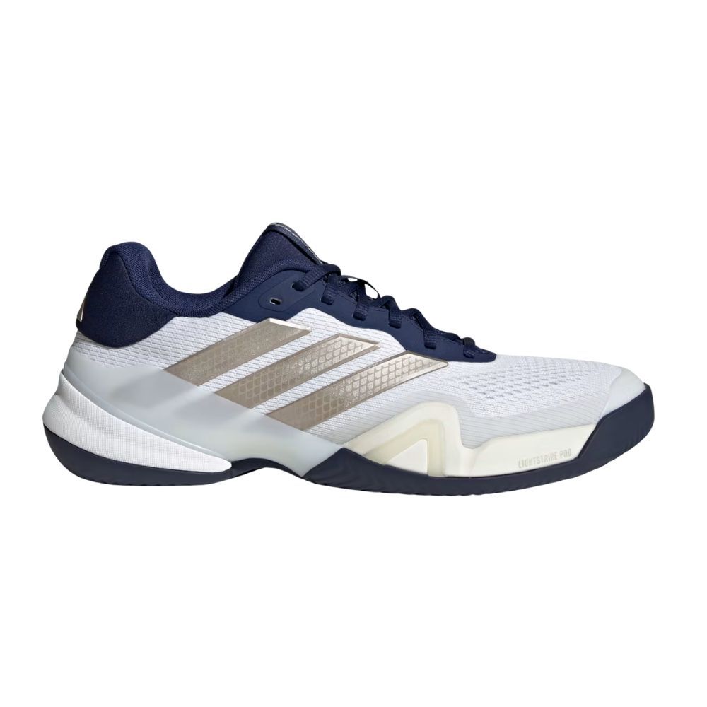 Tênis Adidas Barricade 14 Clay - Branco, Marinho e Bege