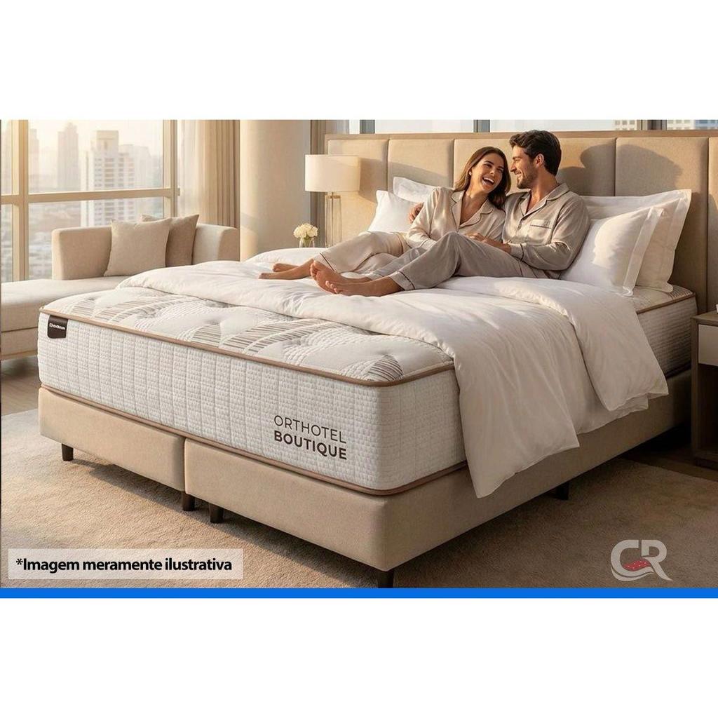 Colchão Casal Molas Ensacadas Ortobom Orthotel Boutique 138 — imagem 2 de 2