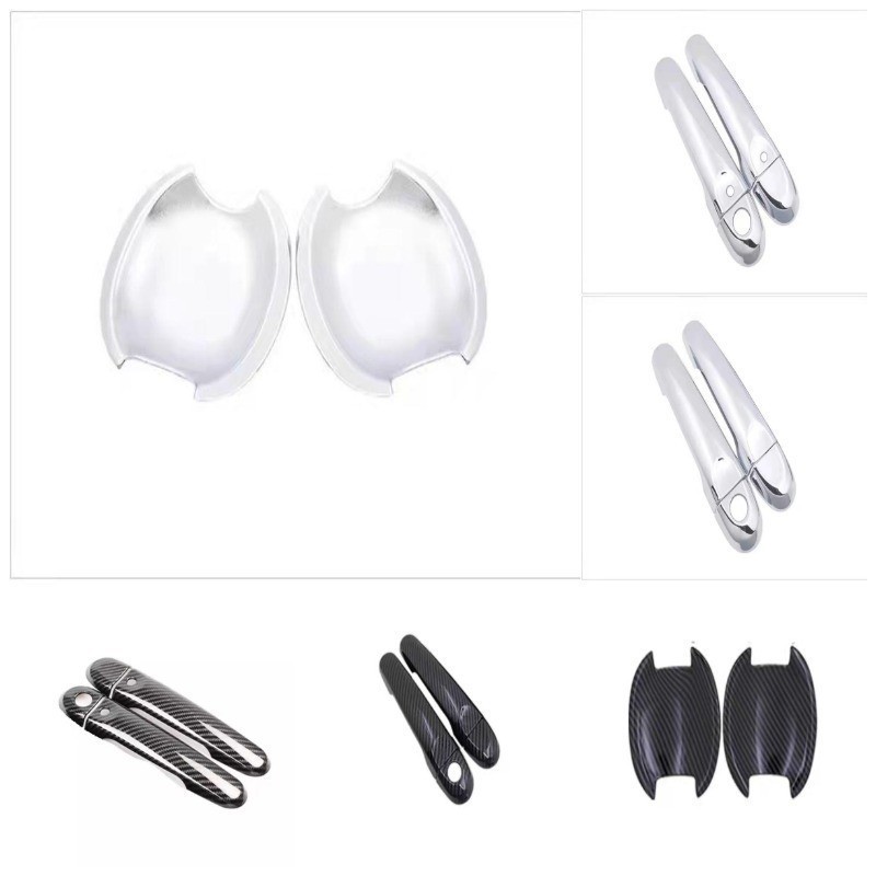 Adequado para Nissan JUKE F15 ESQ 10-19 estilos maçaneta da porta externa padrão de fibra de carbono porta tigela adesiv