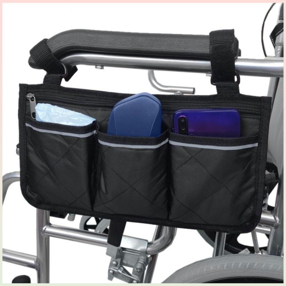 Bolsa De Armazenamento Lateral Para Apoio De Braço De Assento , Suspensa Cadeira De Rodas De Grande Capacidad