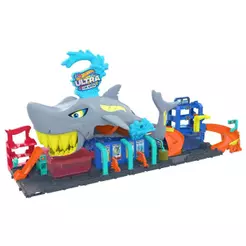 Hot Wheels City Pista Lava-Rápido Mega Tubarão - Mattel