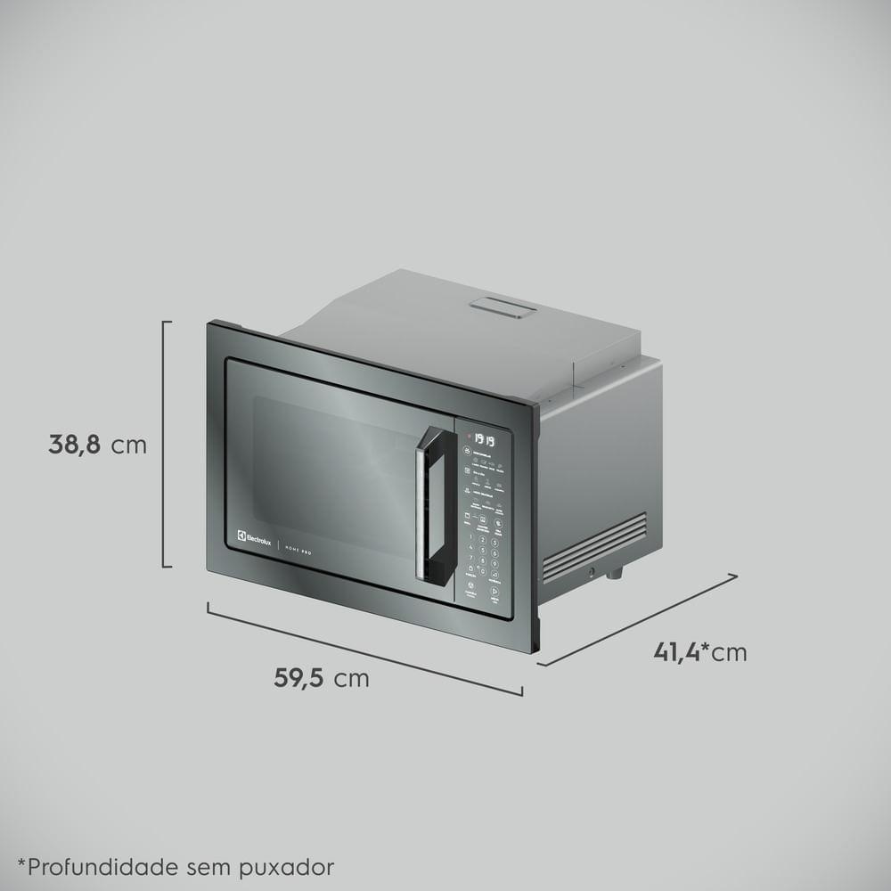 Micro-ondas de Embutir Electrolux 34L Inox Espelhado Home Pro com Grill e Função Tira Odor (ME3HP) — imagem 2 de 2