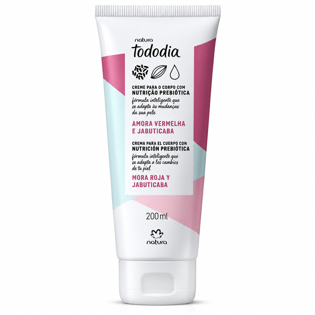 Hidratante Nutritivo para o Corpo Tododia Amora Vermelha e Jabuticaba 200ml