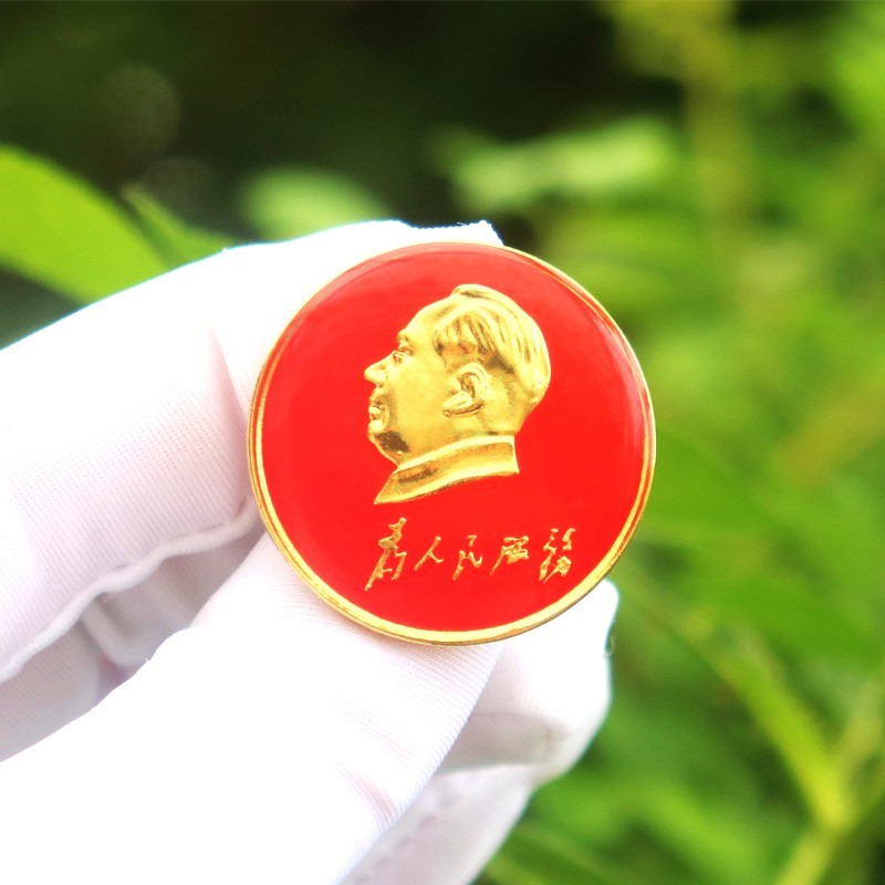 Crachá de estátua engrossado grande emblema grande serviço de grande homem para pessoas broche de lembrança