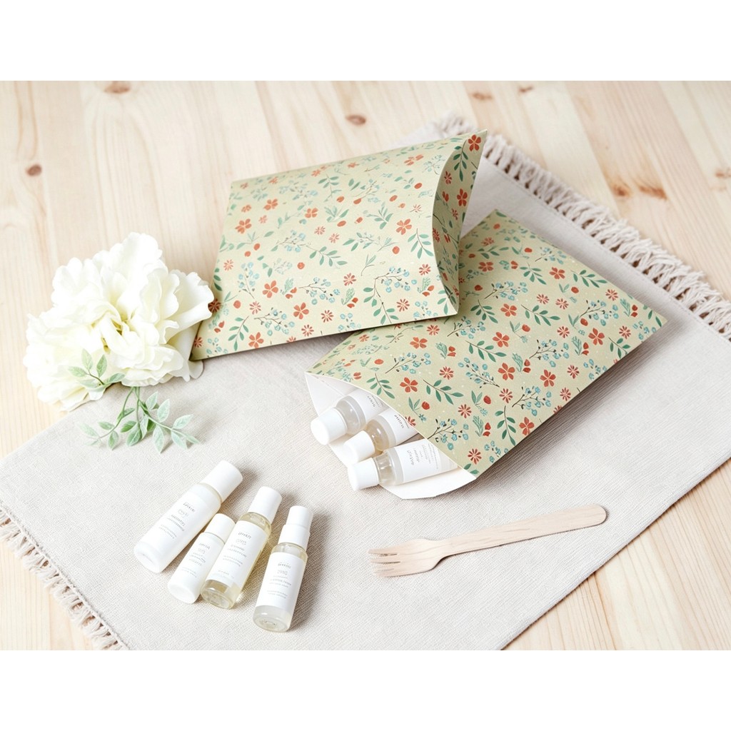 Versão coreana saco de presente bonito l saco de papel colorido sobremesa leite chá embalagem sacola Floral em forma de 