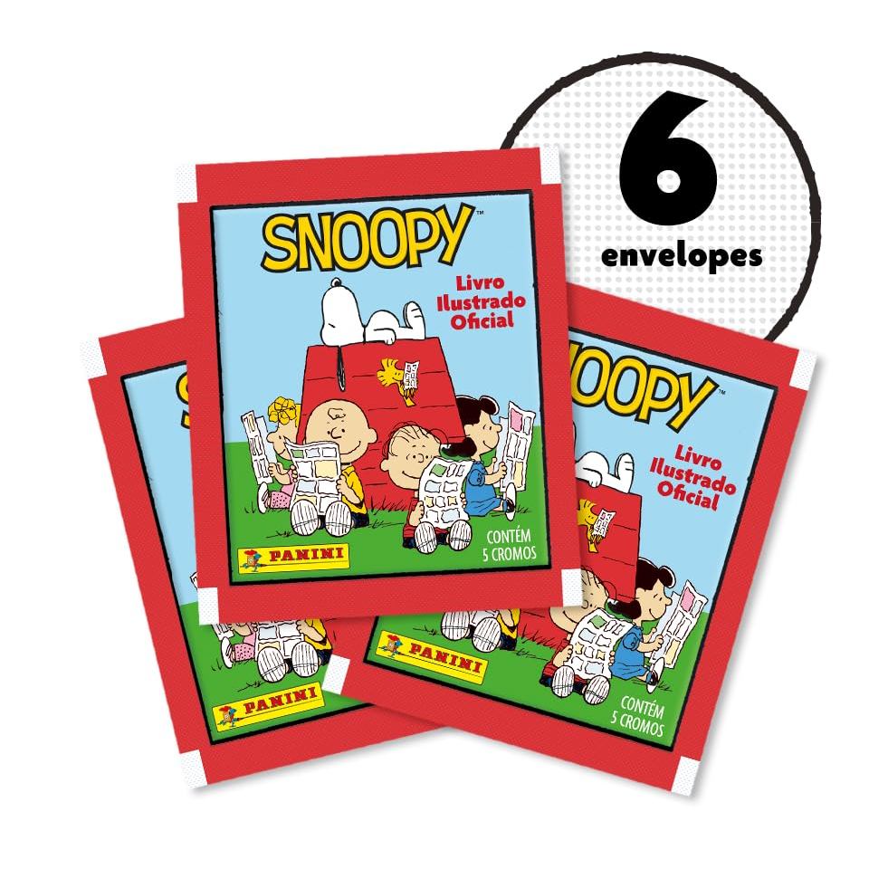 Kit Com 6 Envelopes De Figurinhas Snoopy