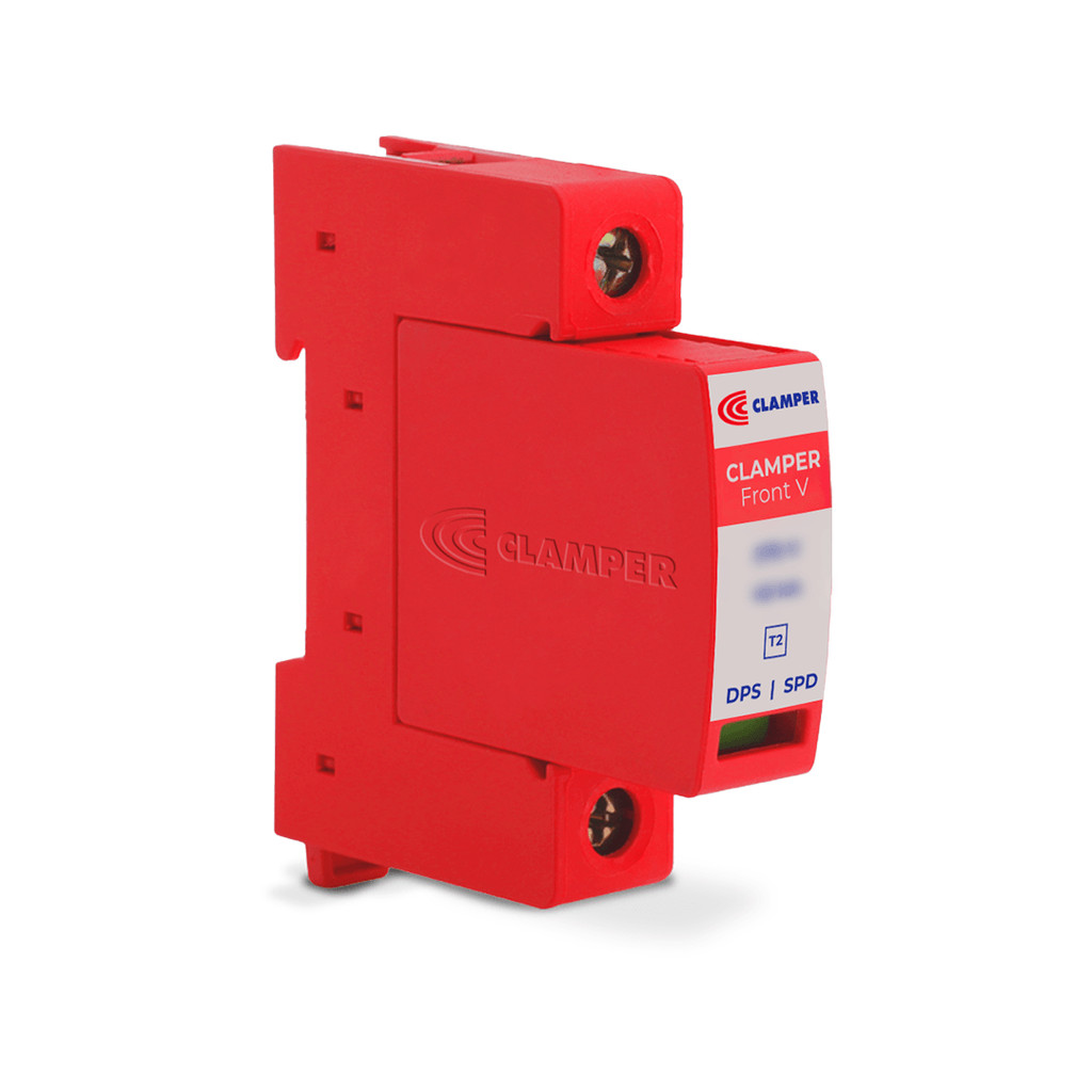 DPS CLAMPER Front V Monopolar 175V 30KA Classe II - Protetor contra surtos para quadros elétricos