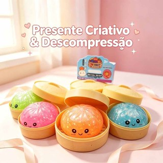 9cm Squishies De Bolinho Caixa De Brilho Gigante Brinquedos Sensoriais Coloridos Bola De Alívio De Estresse Presente