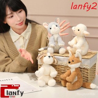 LANFY Filhote De Cachorro Brinquedo De Pelúcia , Simulação De Alta Fidelidade Pingente De Ovelha Realista , Mini Boneca