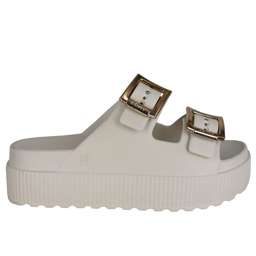 Papete Zaxy com Plataforma Feminina Off White