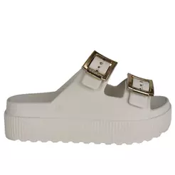 Papete Zaxy com Plataforma Feminina Off White