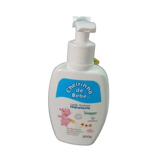 Loção Hidratante Corporal Infantil Cheirinho de Bebê 200g Kanitz Vegana Sem Parabenos Óleo de Amêndoas