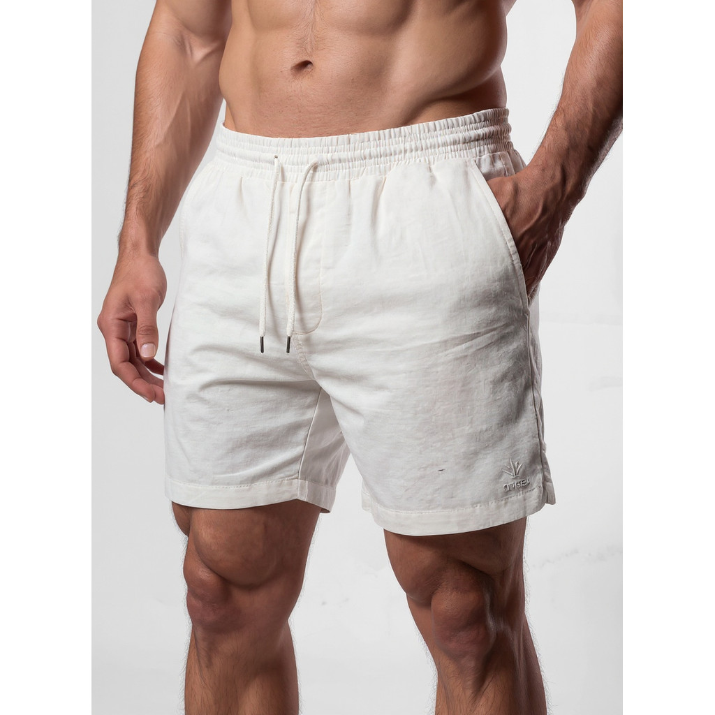 Kit 3 Bermudas Masculinas Linho Elastano Praiana Confortável Verão — Da minha casa para sua casa