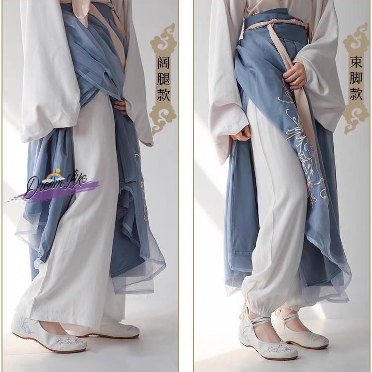 Hanfu calcinha interior calças compridas cavalo rosto Cheongsam forro Leggings estilo longo Anti-exposição calças de seg