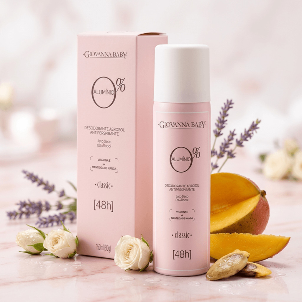 Desodorante Aerosol Giovanna Baby 0% Alumínio Classic 150ml — imagem 2 de 2