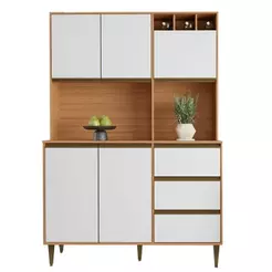 Armário De Cozinha Completa 5 Portas 3 Gavetas Itália