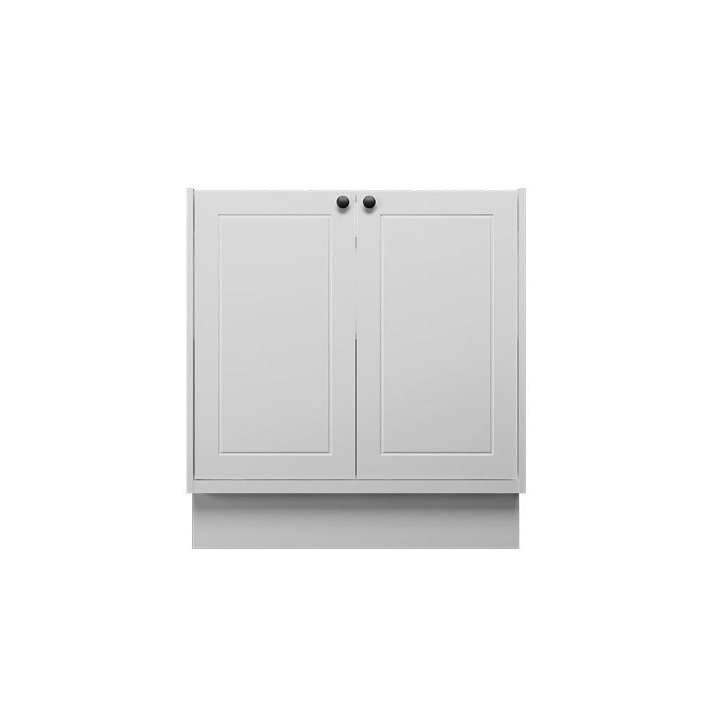 Balcão Cozinha MDF Herval Viana, 2 Portas, Branco Ártico, 80 cm