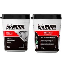 Solda a Frio 450G Plasteel Massa 1:1 PM1 TAPMATIC