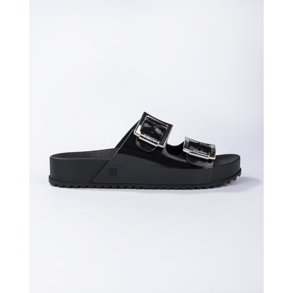 Chinelo Papete Fivela Feminina Slide Duas Tiras Zaxy 18063