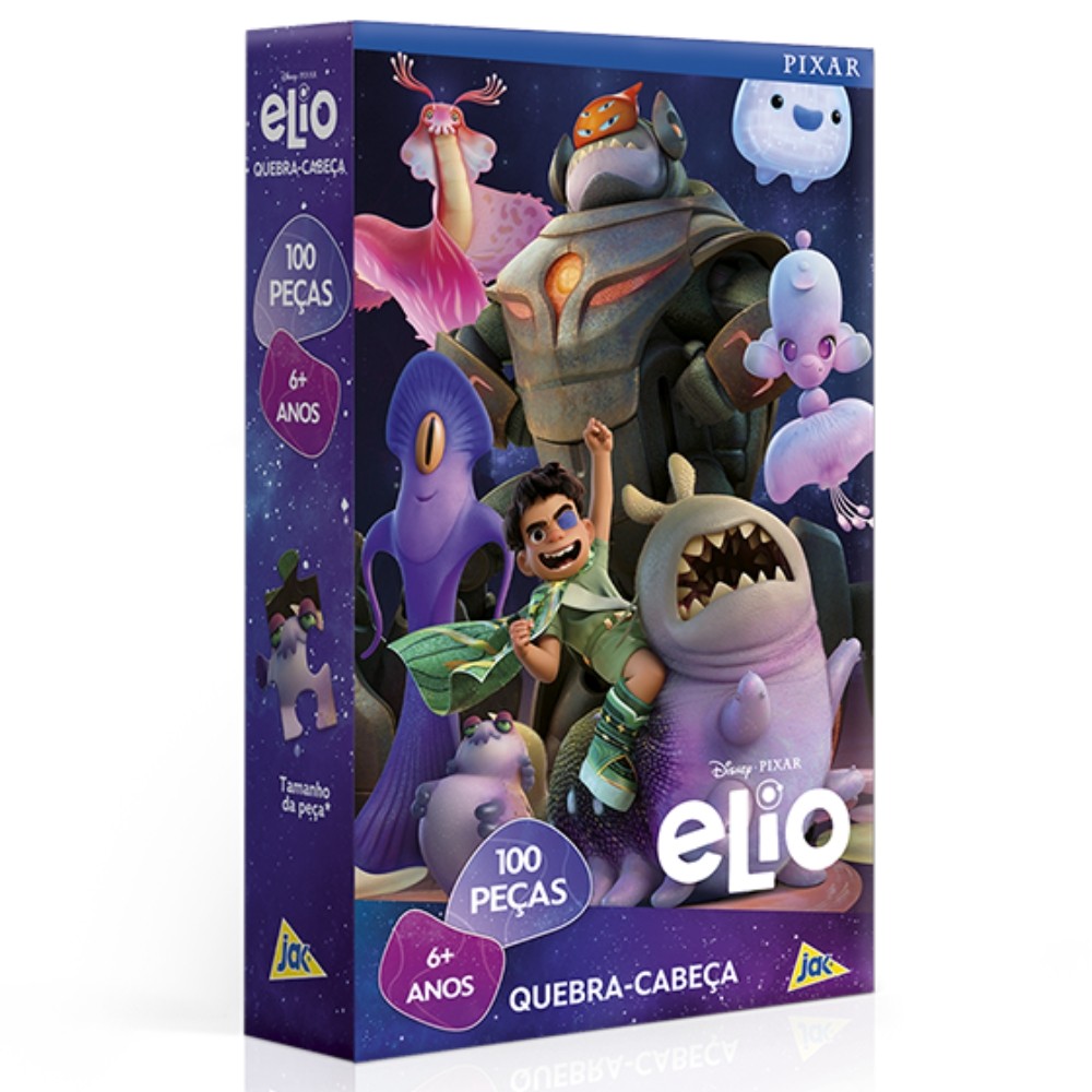 QUEBRA CABEÇA ELIO 100 PEÇAS TOYSTER PUZZLE FILME DESENHO DISNEY PIXAR ALIENÍGENAS MONSTROS MENINO em Oferta na Shopee