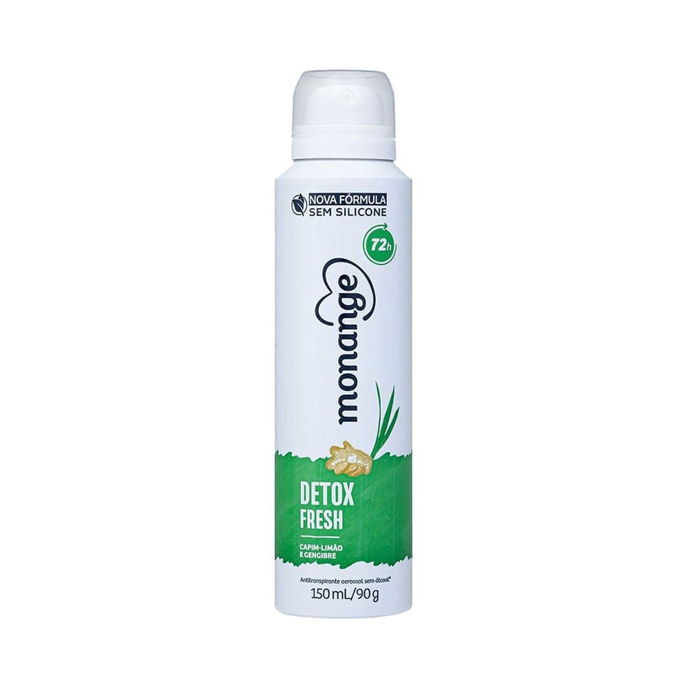 Desodorante Aerosol Monange Detox Fresh 150ml em Oferta na Shopee
