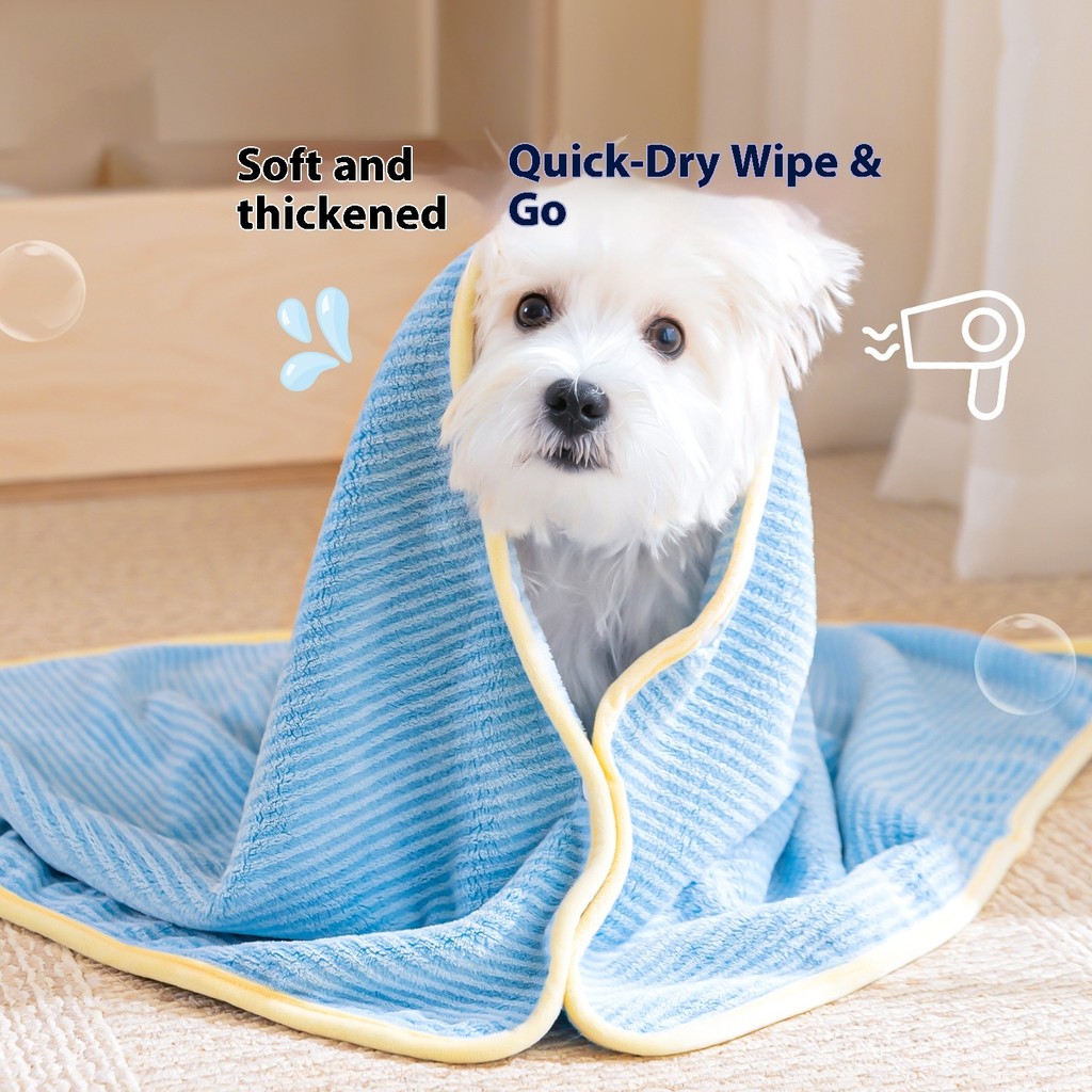 Toalha Absorvente para Animais de Estimação, Toalha de Banho para Cães e Gatos, Toalha de Banho de Secagem Rápida, Taman