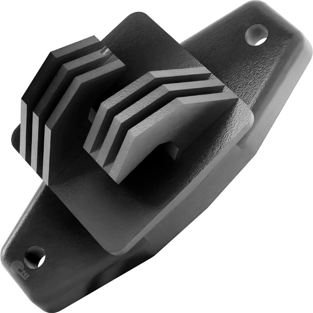 100un Isolador W Tradicional 74mm Cerca Elétrica Anti-UV Fixação Rural Para Mourão Preto Rural