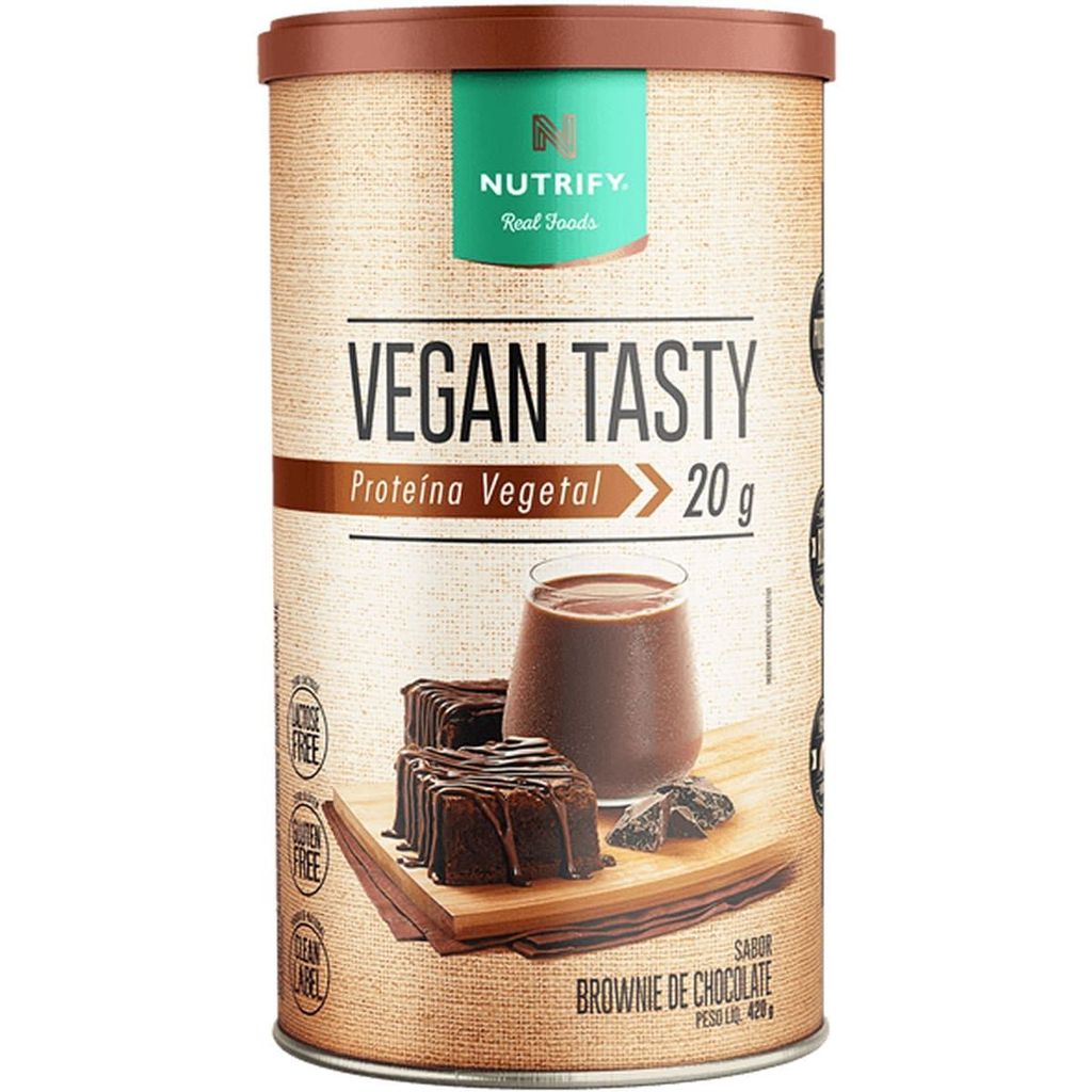 Vegan Tasty - 420g Brownie de Chocolate - Nutrify em Oferta na Shopee