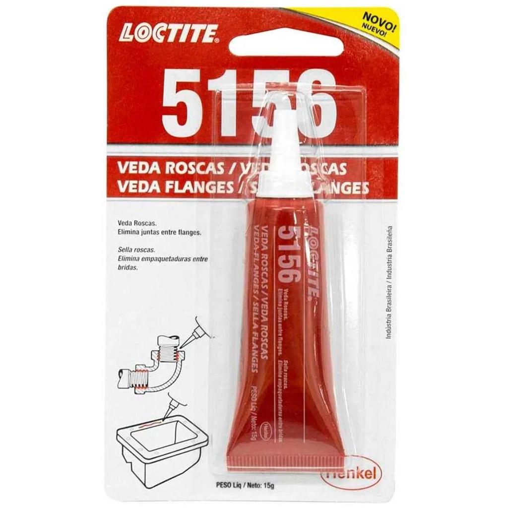 Veda Rosca e Flange 50g Vermelho Loctite 5156 em Oferta na Shopee