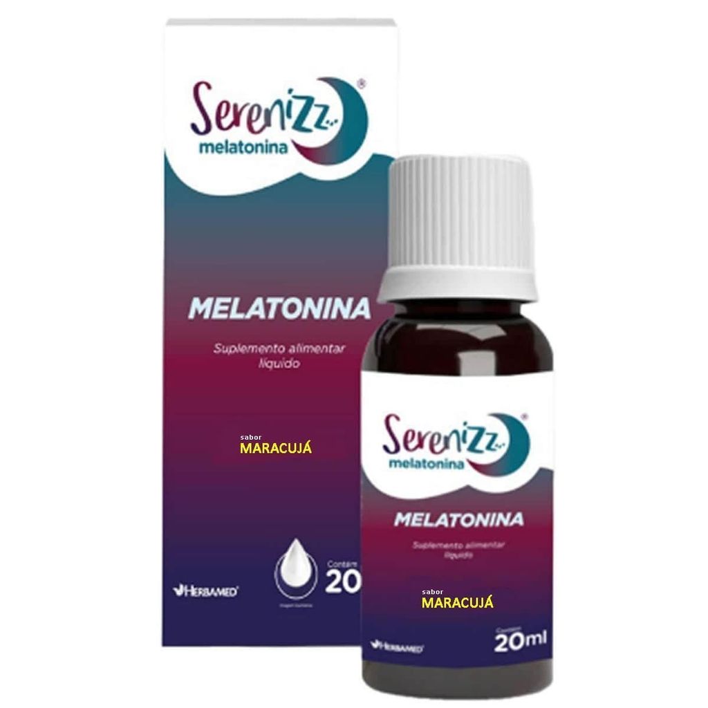 Serenizz Melatonina - 20ml Maracujá - Herbamed em Oferta na Shopee