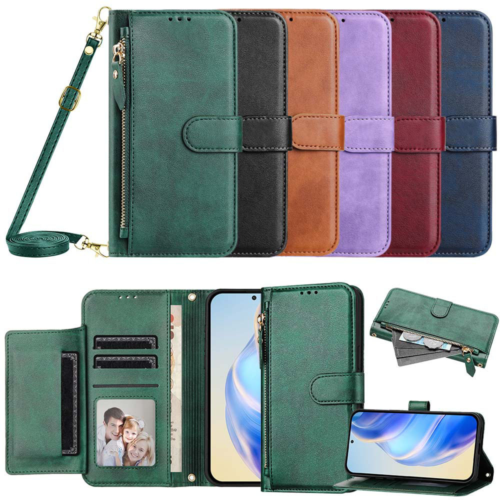 Capa Carteira Com Zíper Para Samsung Galaxy A07 A17 A06 A16 A26 A36 A56 A05 A05S A15 A25 A35 A55 A14 A24 A34 Protetora S