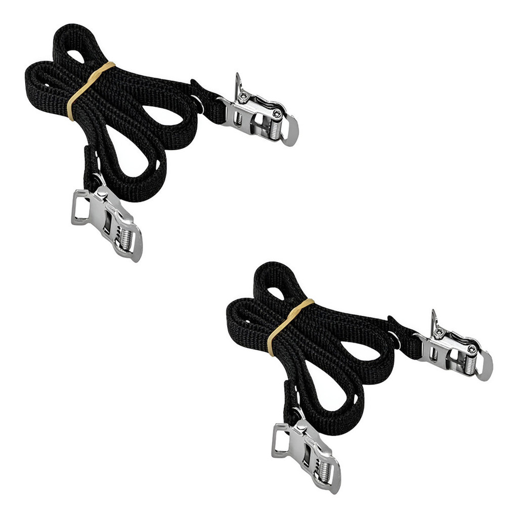 Pacote Com 02 Pares Correia Spining Firma Pé Bike Fixa Bicicleta