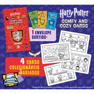 Livro Harry Potter - Comfy and Cozy 4 Cards para colorir e colecio em Oferta na Shopee