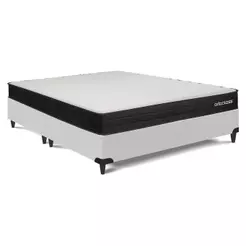 Cama Box e Colchão Poli D45 Ortoclass - Queen (158x198)