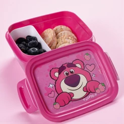 Marmita Hermética com Divisória - Lotso - Toy Story - 630ml - 1 unidade - Disney Original - Rizzo