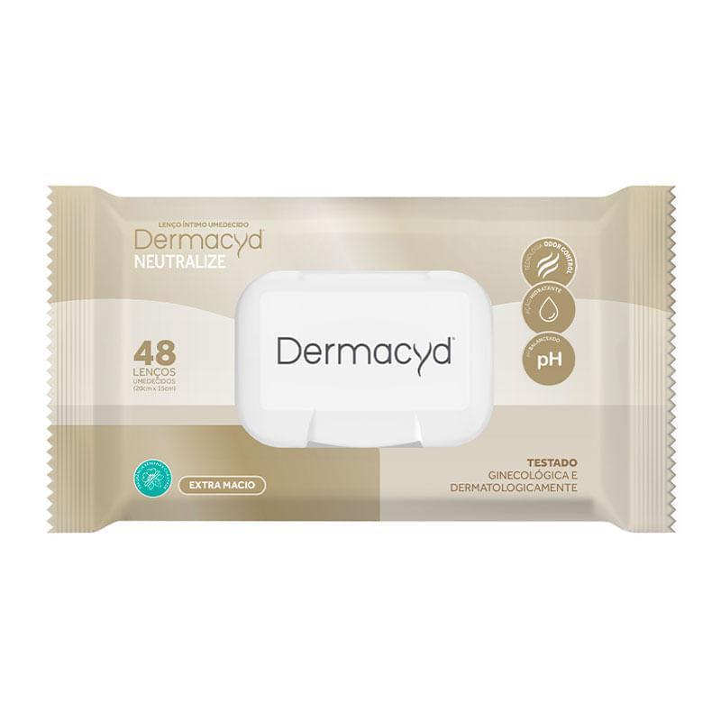 Lenços Umedecidos Intímo Dermacyd Neutralize Extra Macio 48 Unidades em Oferta na Shopee