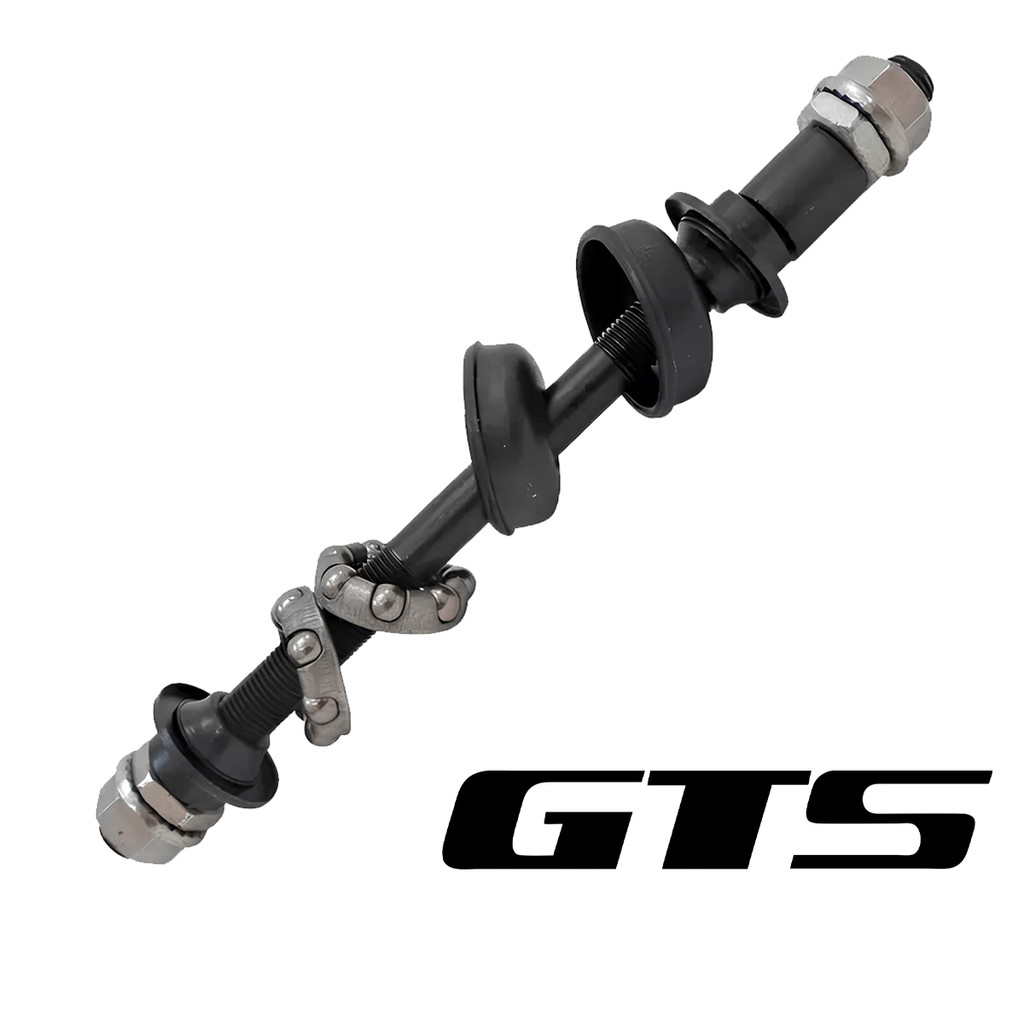 Eixo Traseiro GTS Completo 175mm Com Colares + Caixa + Eixo Bike Mtb