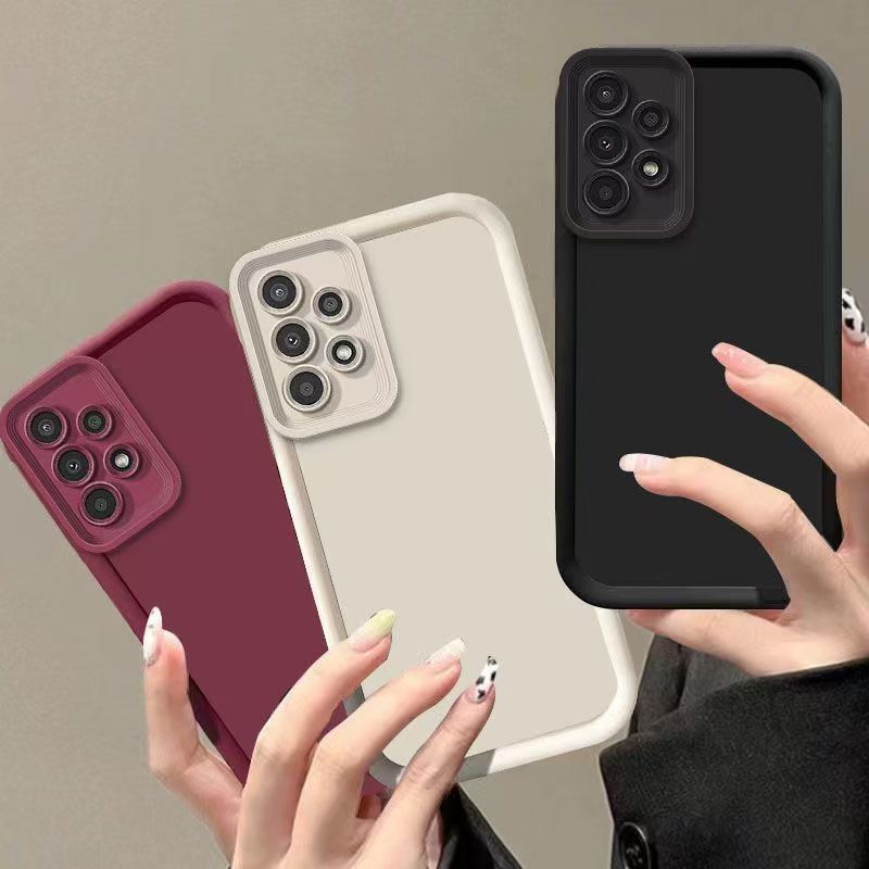Adequado Para Samsung Galaxy A13 A33 A53 A73 A22 A32 4G 5G Capa De Telefone A23 A12 A52 A72 Protetora De silicone Duráve
