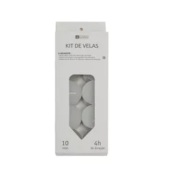 Kit de Velas Le Rechaud com 10 Peças Branco