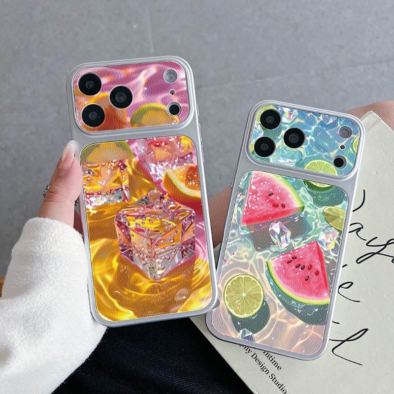 Capas De Couro Com Estampa De Frutas Para Bebida De Gelo Legal Samsung Galaxy A57 A56 A55 A54 A53 A52 A52S A51 A50 A50S 