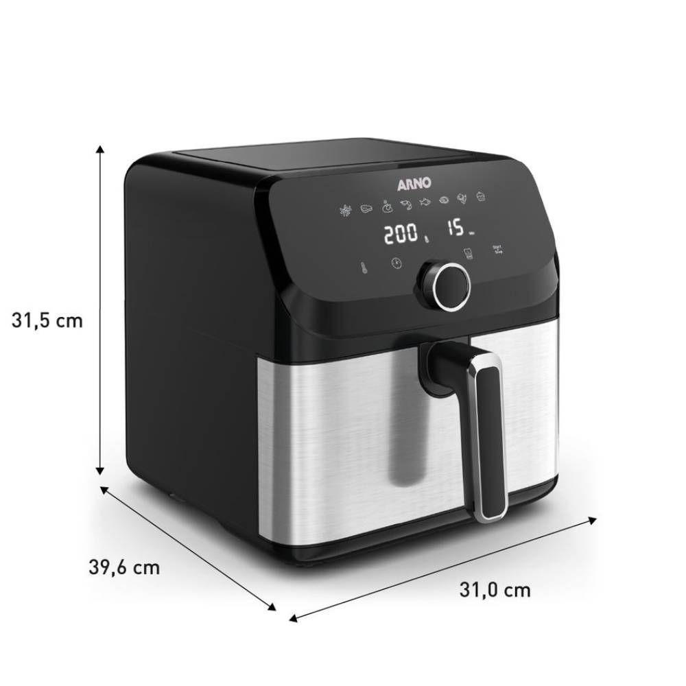 Air Fryer Mega Digital Arno AFD7 7,5L Preto Inox 1700W 220V · foto 2