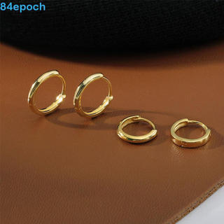Brincos De Argola BREPOCH Femininos Presentes Huggie 6mm/8mm/10mm/12mm Acessórios Fivela De Orelha Prateada