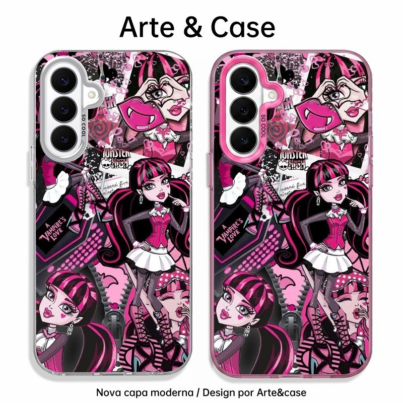 Capinha de silicone fosca impacto-Monster High Draculaura For Samsung Galaxy S20 S21,S22 S23 S24 S25 S26 Plus S26Ultra